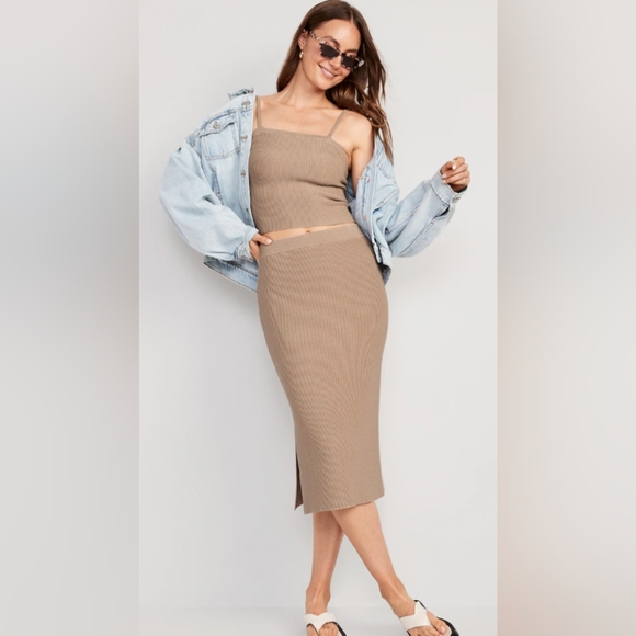 Old Navy Rib-Knit Midi Skirt for Women size Small Tall - Picture 2 of 8